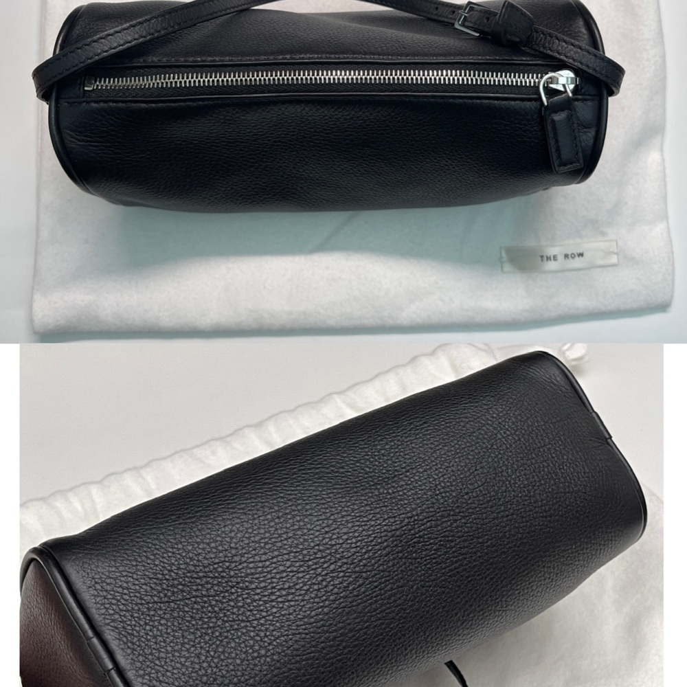 THE ROW Black 90s Zip leather Shoulder Bag Mini handbag Bag w/dust bag - Picture 16 of 16